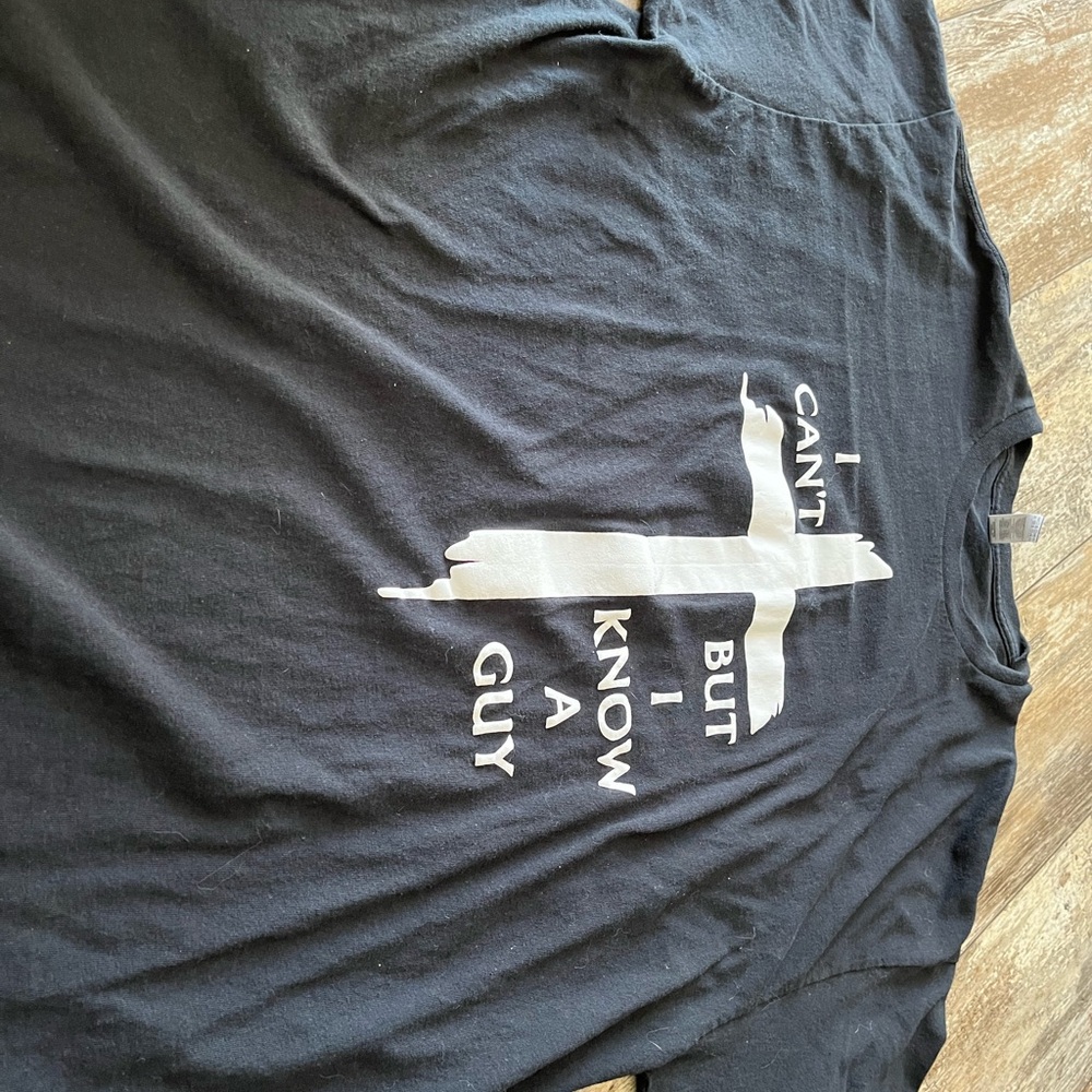 Black Graphic Men's Shirt 2X